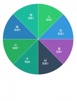 饼状图导航菜单布局代码