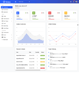 Ventura轻量级Bootstrap后台管理系统模板UI框架