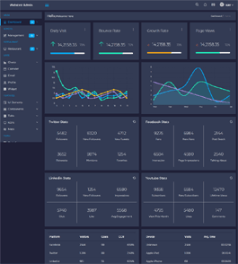 Webstrot黑色的后台管理bootstrap模板