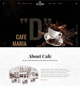 咖啡类企业网站模板