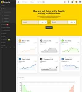 Cryptic加密货币交易系统后台模板
