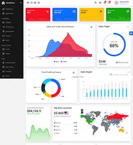 多皮肤多风格的bootstrap后台管理模板